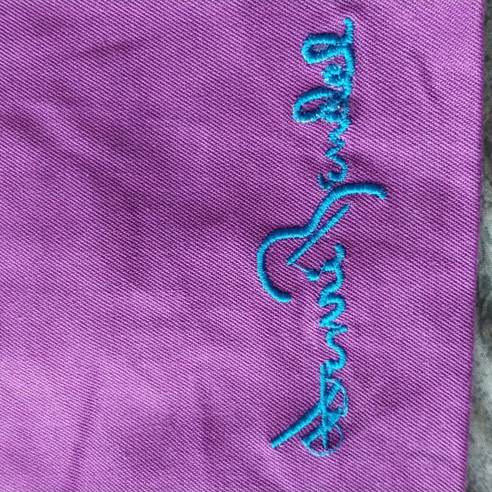 Henri Bendel Purple Drawstring Shoe Dust Bag With Adorable Shoe Appliqué Motif - Picture 6 of 6